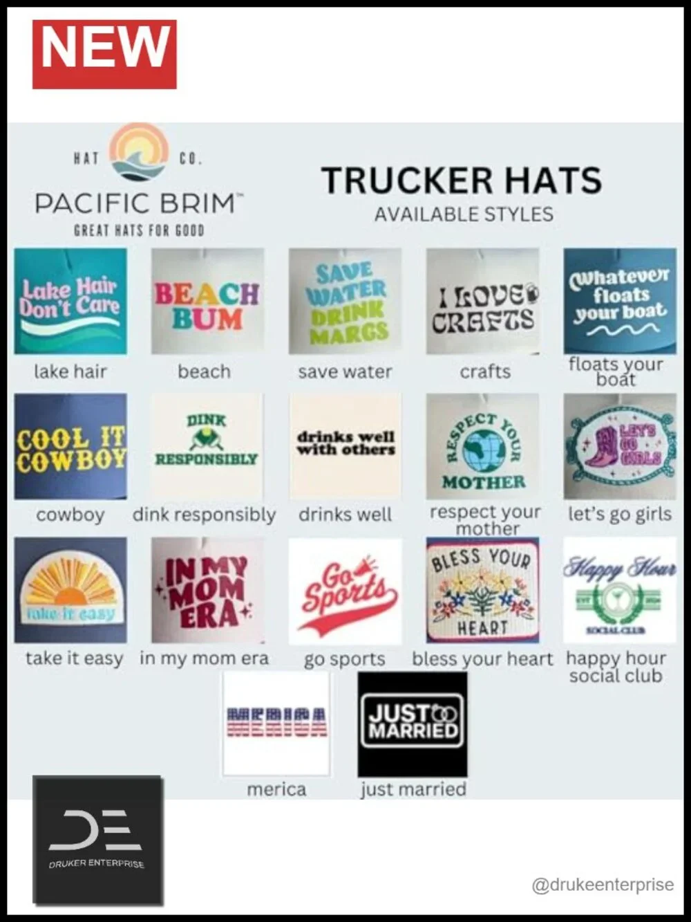 Adjustable Trucker Hat with Mesh Back and Snap Closure